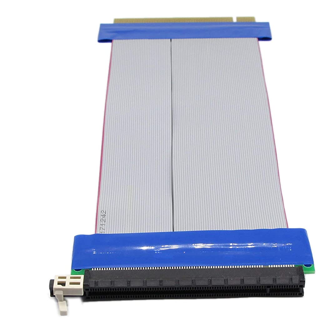 Eleboat® PCI-E Extender Cable PCIe 16x to 16x Flexible GPU Riser Adapter Card Extender Cable for Ethereum Mining ETH L=8inch (16X16) Eleboat® PCI-E Extender Cable PCIe 16x to 16x Flexible GPU Riser Adapter Card Extender Cable for Ethereum Mining ETH L=8inch (16X16)